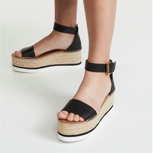 See By Chloe Black Espadrille Sandals